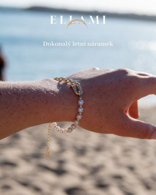 🪞Zářivé letní dny si žádají šperky, které je doplní svým kouzlem! ✨ Tento pozlacený náramek s perličkami a sponou se...